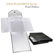 Large Leatherette Pearl Folder folder allurepack