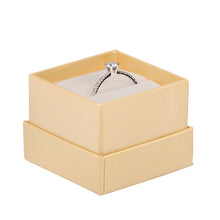 Recycled Cardboard Box With Glossy Inset Ring Box, Pristine Collection Ring Allurepack