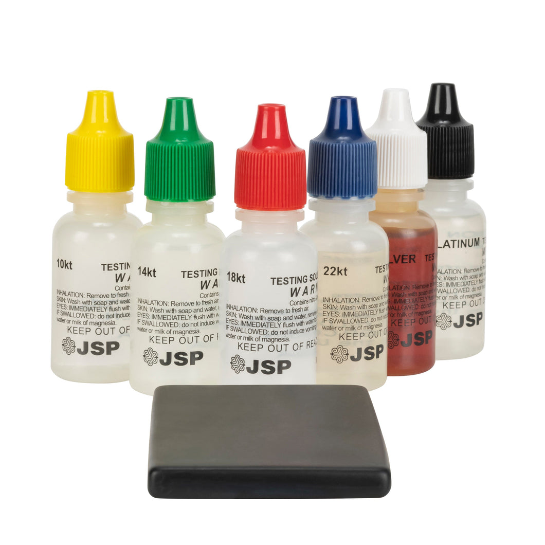 Set of 6 Acid Testing Solutions with Stone Testing Acids allurepack