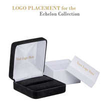 Velveteen Double Ring Box, Echelon Collection Ring allurepack