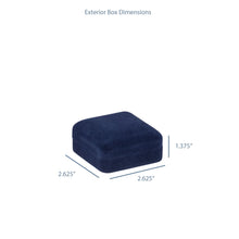 Velveteen Double Ring Box, Echelon Collection Ring allurepack