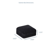 Velveteen Double Ring Box, Echelon Collection Ring allurepack