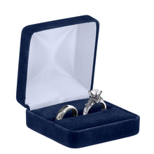 Velveteen Double Ring Box, Echelon Collection Ring allurepack
