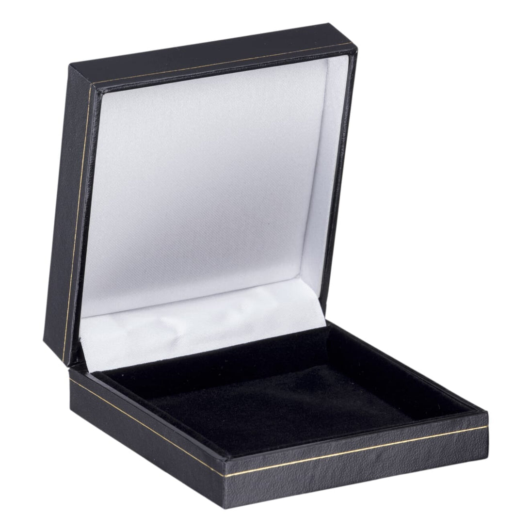 Cartier Style Flat Pad Box, Vintage Collection Universal VN58-BK Black 12 allurepack