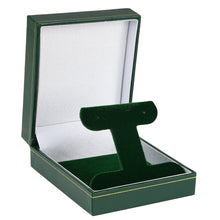 Cartier Style Long T-Bar Earring Box, Vintage Collection Earring VN28-GN Green 12 allurepack