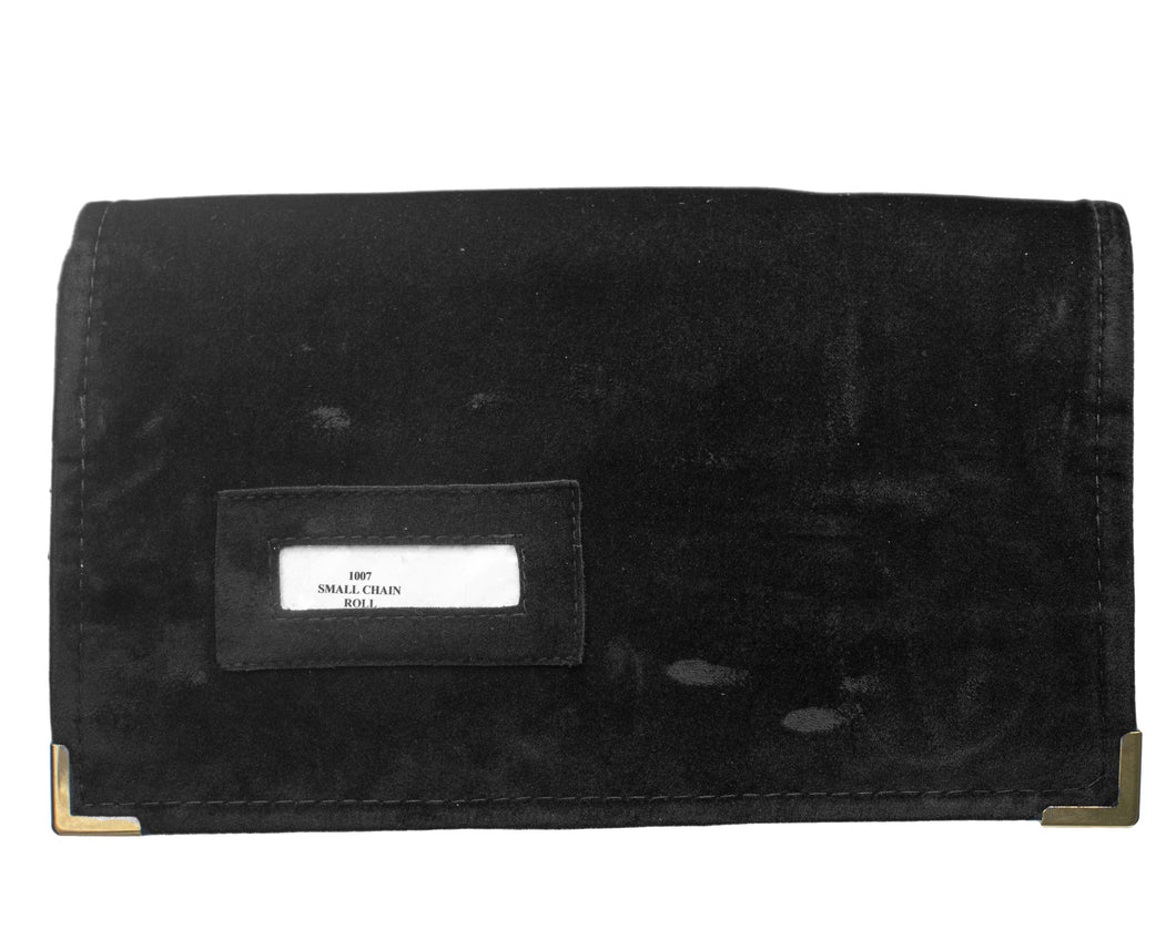 Jewelry Roll for Chains (16 Snaps) Jewelry Roll JR9011-BK black allurepack