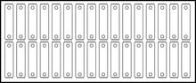 Jewelry Roll for Rings (32 Tubes) Jewelry Roll allurepack