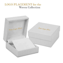 Linen Weave T-Bar Earring/Pendant Box, Woven Collection Pendant allurepack