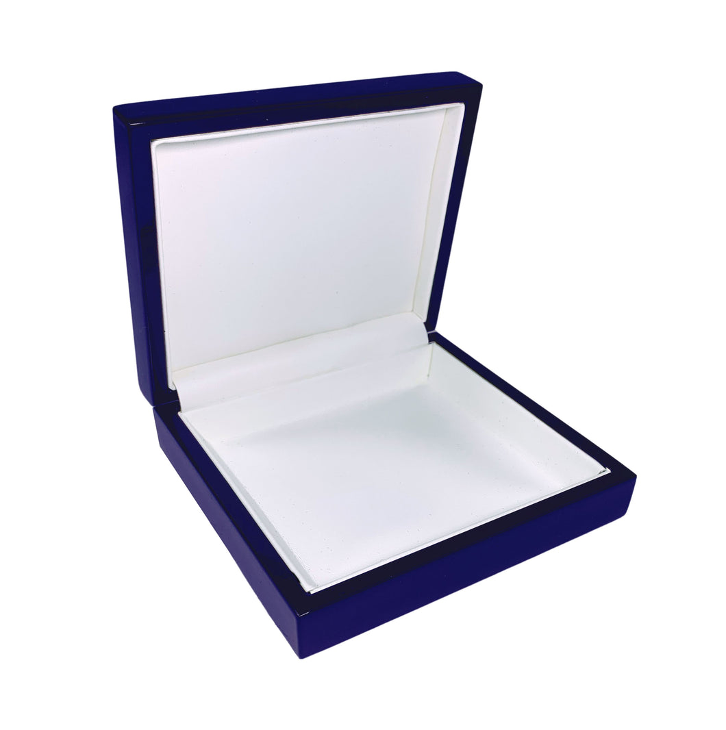 Luxury Wooden Lacquered Flat Pad Box, Imperial Collection universal IM58-BL Blue 12 allurepack