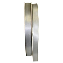 Premium Double Face Satin Ribbon 5/8" x 100 Yards Ribbon R-DP58-SL Silver 1 Allurepack