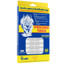 Rectangle Paper Jewelry Tags (Shark Skin comparable) Pkg 1,008 Price Tags Allurepack