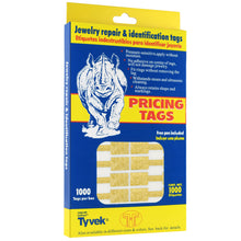 Rectangle Paper Jewelry Tags (Shark Skin comparable) Pkg 1,008 Price Tags Allurepack