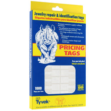Rectangle Paper Jewelry Tags (Shark Skin comparable) Pkg 1,008 Price Tags Allurepack