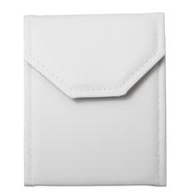 Small Leatherette Pearl Folder folder FL11-WT/WT White 12 allurepack