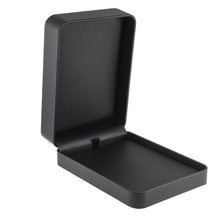 Soft Leatherette Pendant/Necklace Bar Box, Classic Collection CLASSIC CL85-BK Black 12 allurepack