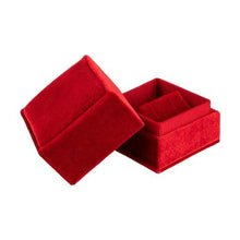 Velvet Earring Box, Forever Collection earring FR20-RD Red 12 Allurepack