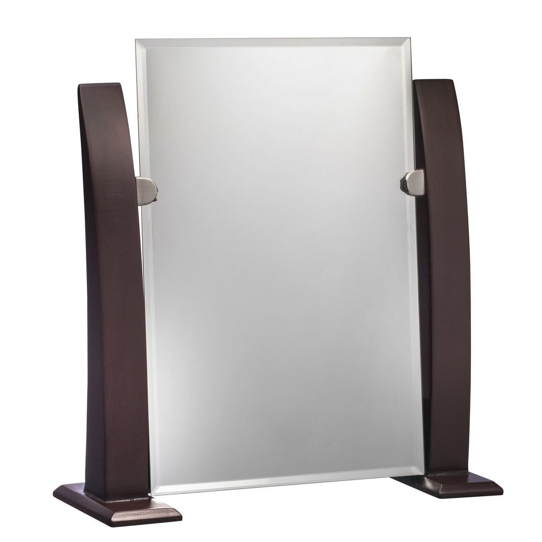 Wooden Stand with Adjustable Mirror - Dark Walnut mirrors Allurepack