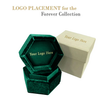 Ribbed Velvet Hexagon Ring Box, Forever Collection