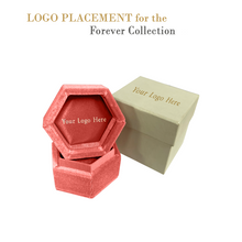 Ribbed Velvet Hexagon Ring Box, Forever Collection