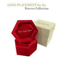 Ribbed Velvet Hexagon Ring Box, Forever Collection