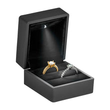 Black LED Double Ring Box Ring Allurepack
