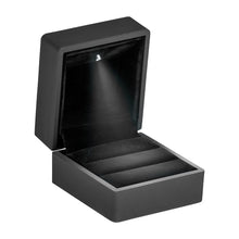 Black LED Double Ring Box Ring LD12-BK Black 12 Allurepack