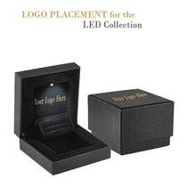 Black LED Slim Engagement Proposal Ring Box Ring Allurepack