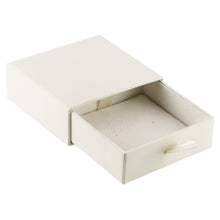 Cardboard Drawer Earring/Pendant Box, Sleek Collection Earring/Pendant SK23-IV Ivory 12 Allurepack