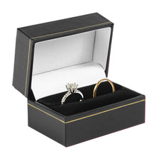 Cartier Style Double Ring Box, Vintage Collection Ring allurepack