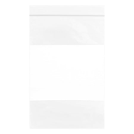 thumbnail image 2 of 1000 Zip Lock Bags 6.25x9.5 Inch - Clear Plastic, White Back, Double Zipper, Hang Hole 2 of 5