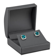 Dome Leatherette Medium Earring/Pendant Box with outer Bow Box, Splendor Collection Pendant Allurepack