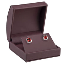 Dome Leatherette Medium Earring/Pendant Box with outer Bow Box, Splendor Collection Pendant Allurepack