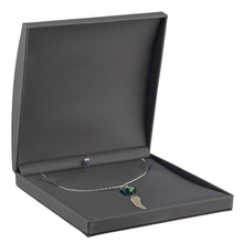 Dome Leatherette Necklace Box with outer Bow Box, Splendor Collection Necklace Allurepack