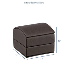 Dome Leatherette Ring Box with outer Bow Box, Splendor Collection Ring Allurepack