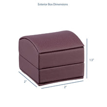 Dome Leatherette Ring Box with outer Bow Box, Splendor Collection Ring Allurepack