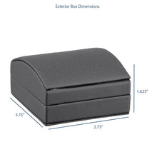 Dome Leatherette T-Bar Earring Box with outer Bow Box, Splendor Collection Earring Allurepack