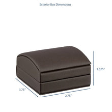 Dome Leatherette T-Bar Earring Box with outer Bow Box, Splendor Collection Earring Allurepack