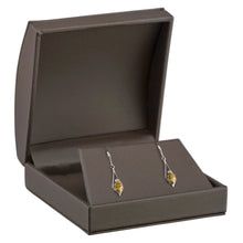 Dome Top Leatherette Large Earring/Pendant Box with outer Bow Box, Splendor Collection Pendant Allurepack