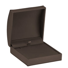 Dome Top Leatherette Large Earring/Pendant Box with outer Bow Box, Splendor Collection Pendant Allurepack