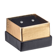 Gold Accented Cardboard Earring Box, Legacy Collection Earring allurepack