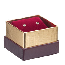 Gold Accented Cardboard Earring Box, Legacy Collection Earring allurepack