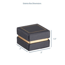 Gold Accented Cardboard Earring Box, Legacy Collection Earring allurepack