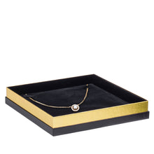 Gold Accented Cardboard Necklace Box, Legacy Collection Necklace allurepack