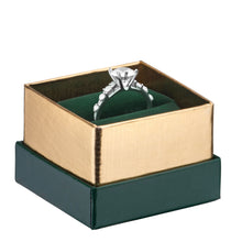 Gold Accented Cardboard Ring Box, Legacy Collection Ring allurepack
