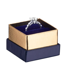 Gold Accented Cardboard Ring Box, Legacy Collection Ring allurepack