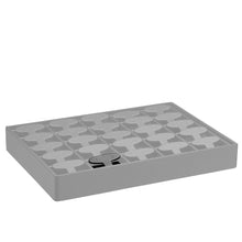 Leatherette Loose Pads for Stackable 25 Short Earring T-Bar Large Tray - 6 Pack Showcase Tray allurepack