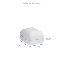 Leatherette Rounded Earring Box, Provident Collection Earring allurepack
