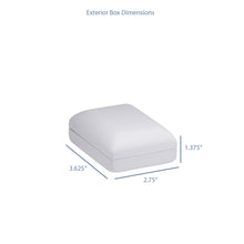 Leatherette Rounded T-Style Long Earring Box, Provident Collection Earring allurepack