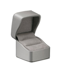 Lien Leather Ring box, Lustre Collection Ring LU10-GR Steel Grey 12 Allurepack