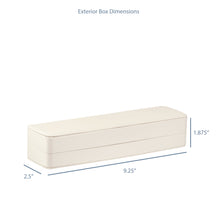 Linea Leatherette Bracelet Box, Lustre Collection Bracelet Allurepack